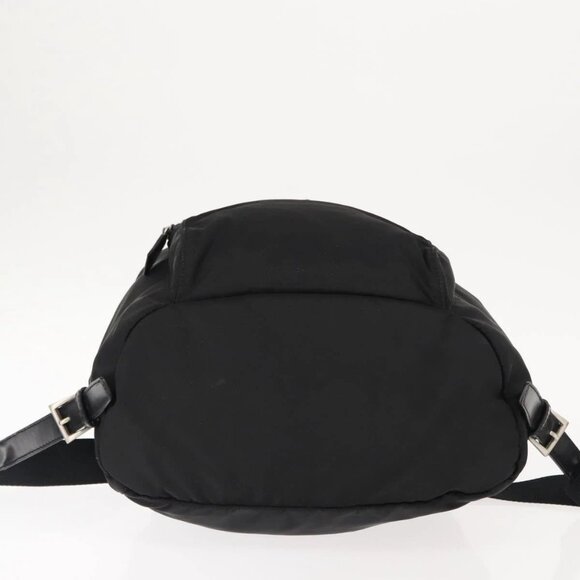 PRADA Backpack Nylon Black Silver Auth 121320 main image 5